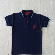 Blue Polo Shirt with Logo