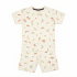 Off-white short-sleeve kids t-shirt and shorts set with abstract print - Co Kids Wear