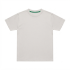 Light grey solid cotton jersey crew-neck t-shirt front view
